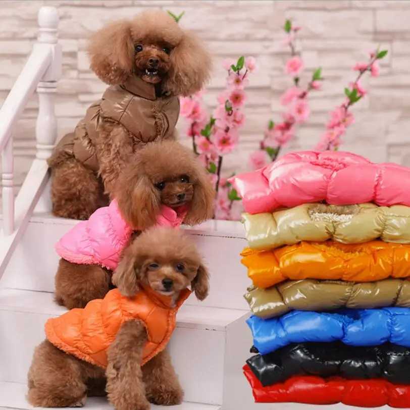 Warm Dog Clothes Winter Fleece Inside Bulldog Pet Vest Puppy Outfit Dog Jackets Windproof 8 Color Clothes for Medium Large DogsXJ241125