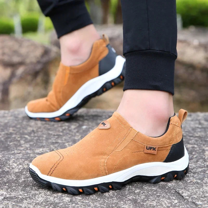 Outdoor Hiking Camping Light Running Jogging Casual Sports Mens Shoes Non-slip Loafers Hiking Shoes Large Size 38-50 241125