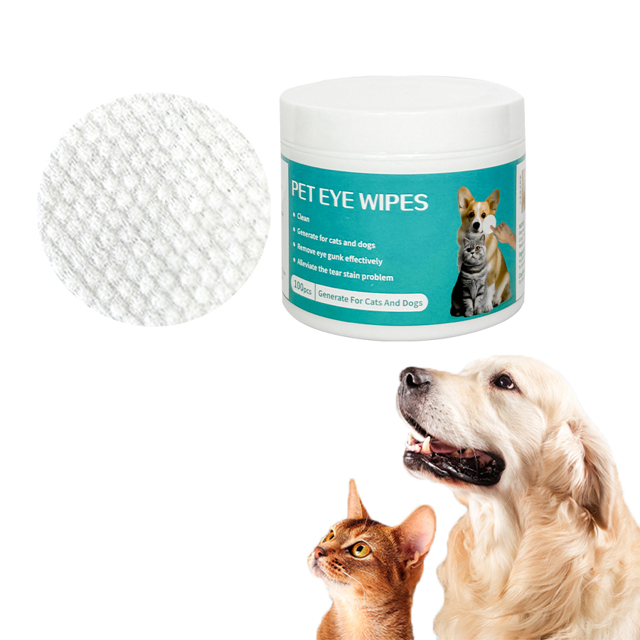 OEM Pet Cleaning Product 100 Pieces Pet Dog Cat Eye Ear Cleaning Pet Wipes For Cats And Dogs