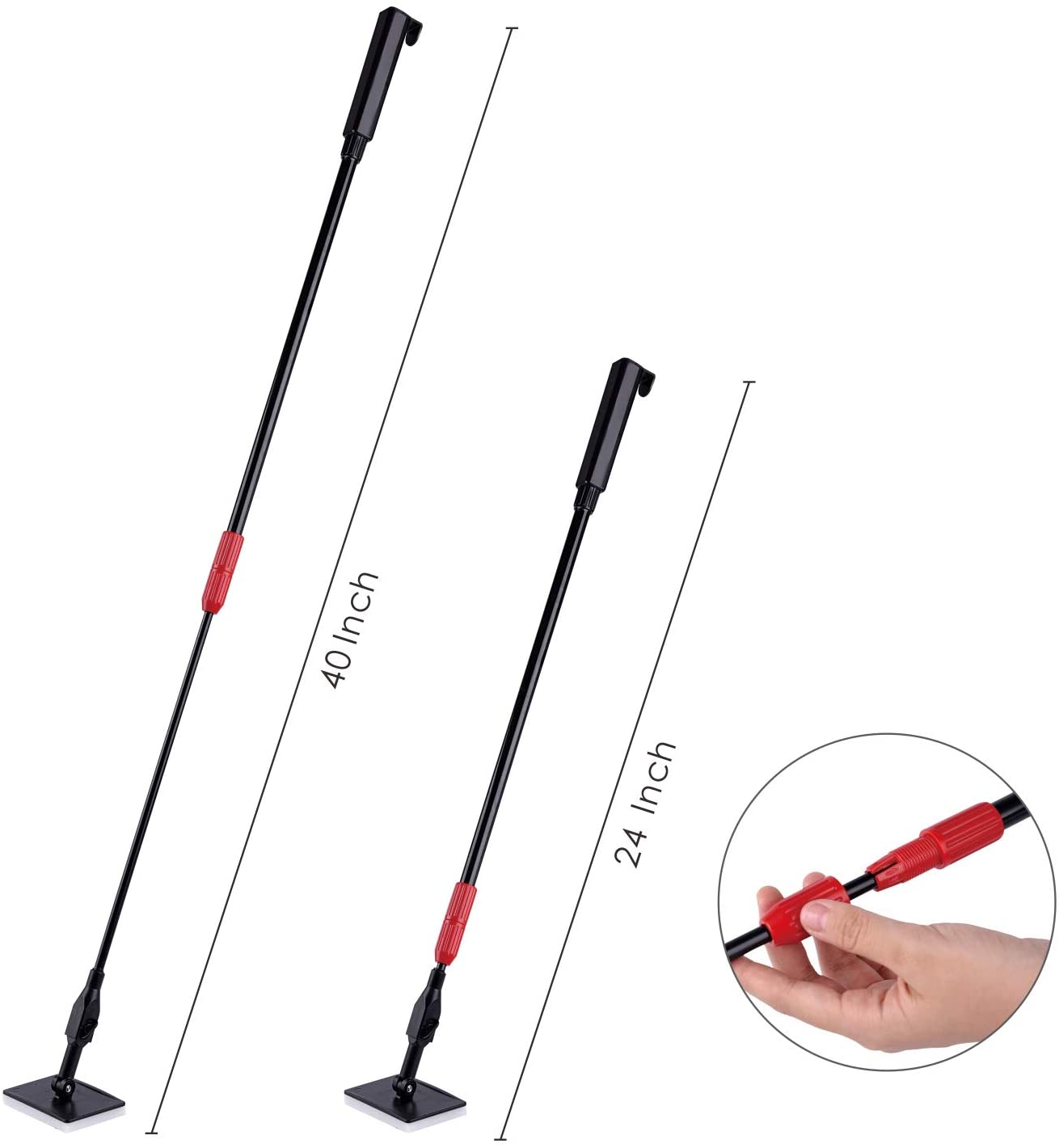 Fish Aquarium Cleaning Tools 7 in 1 Extendable Handle Fish Tank Cleaner Kit 40 Inch