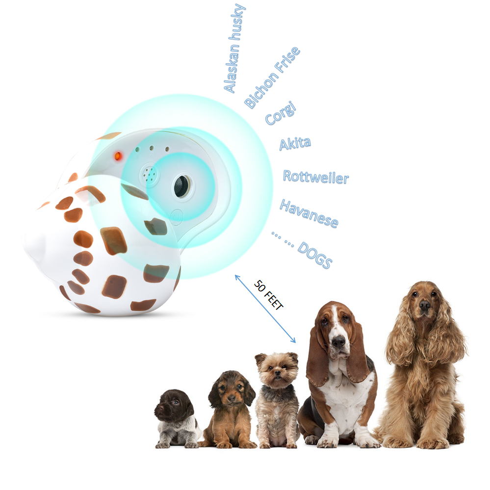 Newest Pet dog stop barking 50 feet Rechargeable ultrasonic Anti Barking Deterrents Auto Stop dog barking device