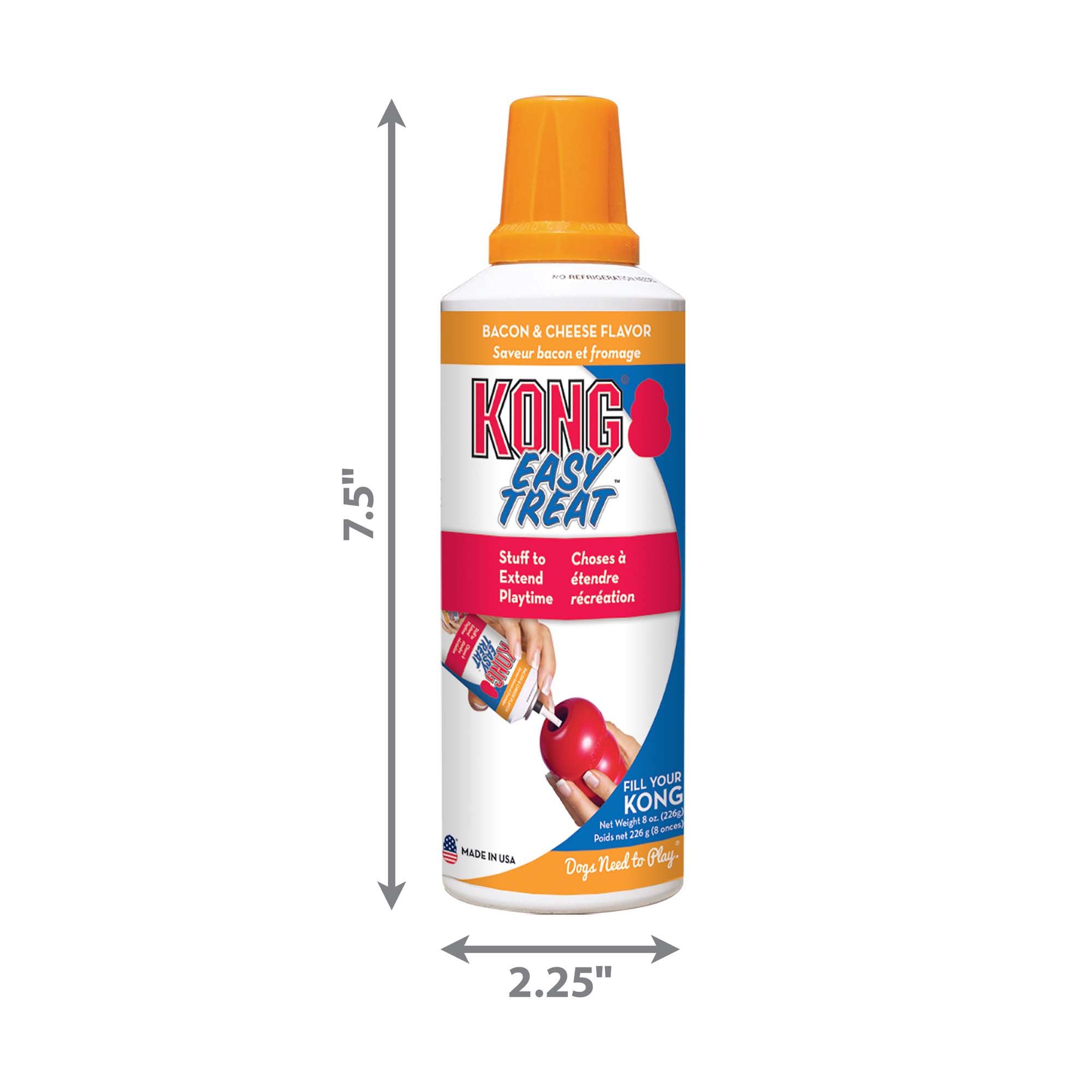 KONG Easy Treat Bacon and Cheese, 8 Ounce