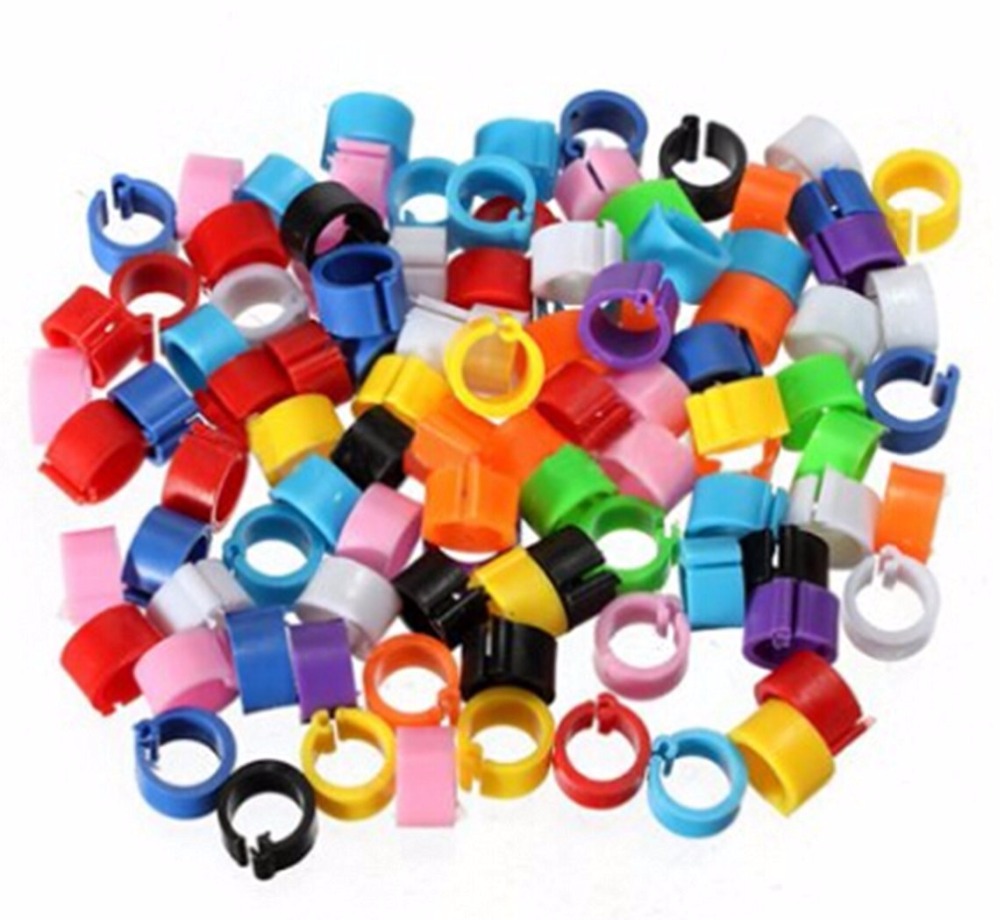 1000pcs/set Bird Rings Leg Bands for Pigeon Parrot Finch Canary Hatch Poultry Rings