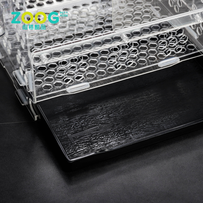 Hot Sale rectangle clear pet container modern pretty birdcage