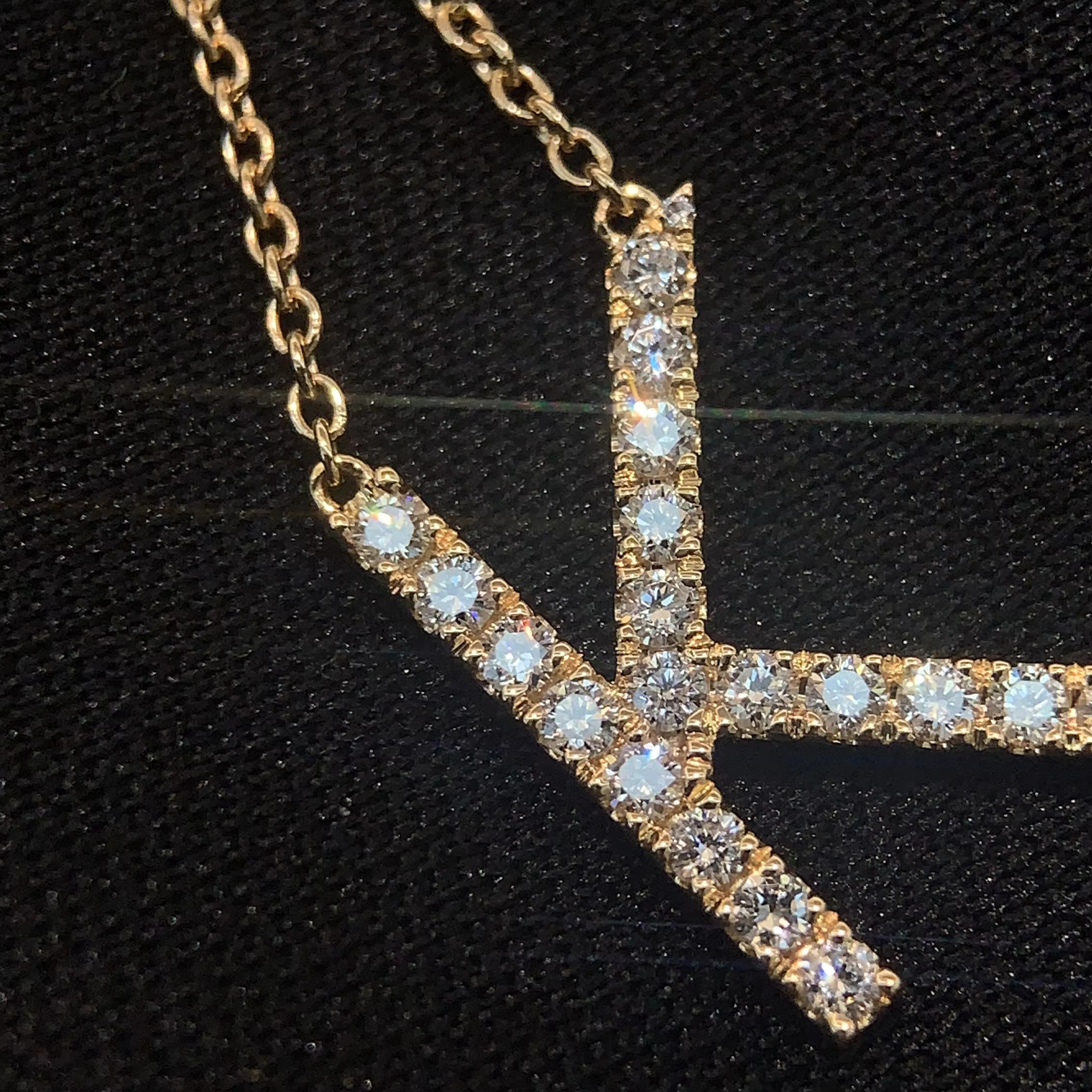 Pure Men's Jewelry: Lab Dias K Letter Moissanite necklace 9k 10k Gold Elevate Your Style with These Stunning Pieces