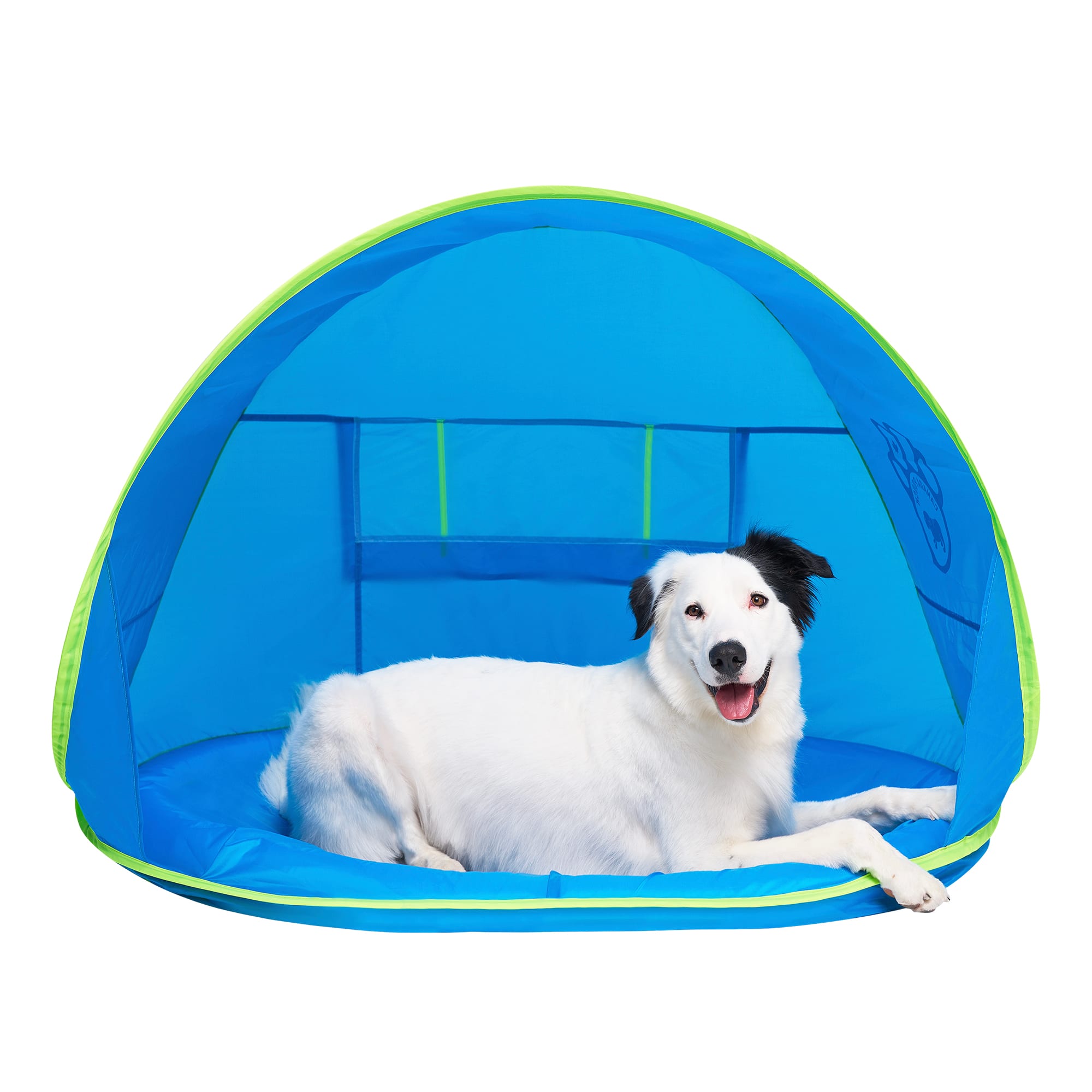 Canada Pooch Blue Chill Seeker Cooling Station with Splash Pad for Dogs, 47.25" L X 39" W X 32" H
