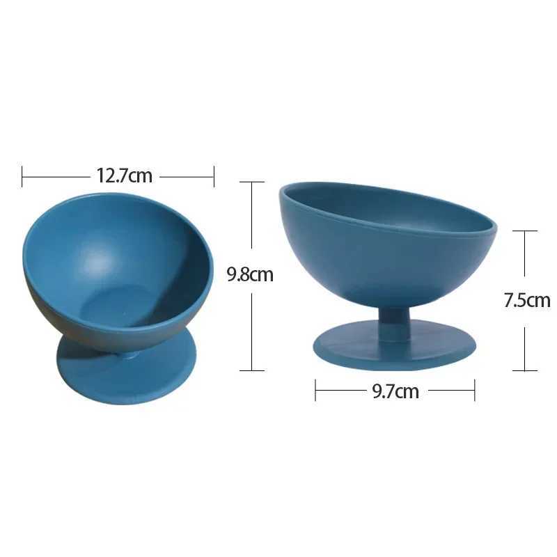Cat Bowl Tilt Design High Foot Anti-overturning Neck Protection Food-Grade Feeding Dish Large Capacity Small Dog Food FeederXJ241125