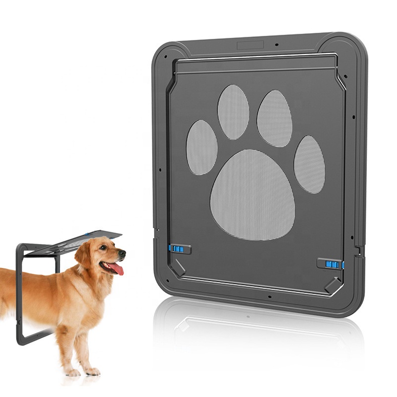 Durable Hot Sale ABS Dog Door Lockable Interior Pet Cat Doors for Screen Door, Doggie Door