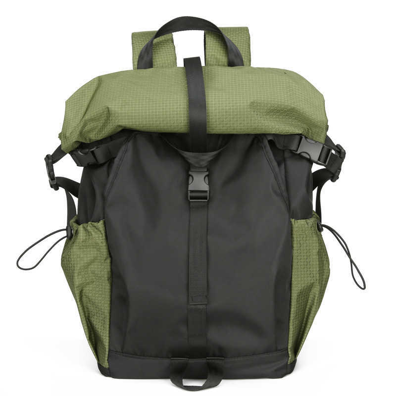 Rolling mouth men's backpack charter can accommodate large capacity travel, cycling, commuting, computer, college student backpack 241125