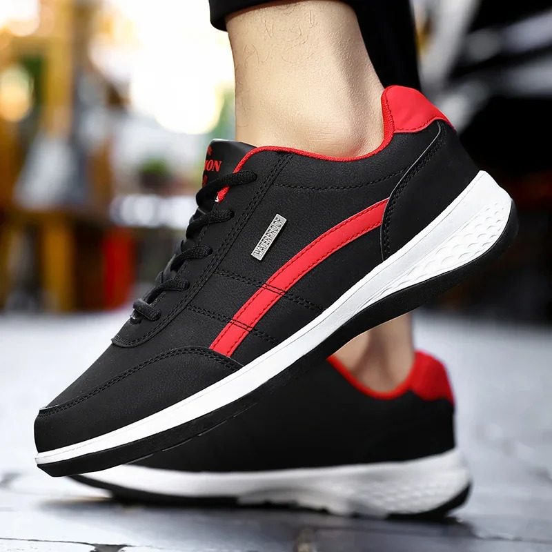 Mens Sneakers Sports Casual Shoes Leather Outdoor Men Walking Shoe Four Seasons Soft Bottom 241125
