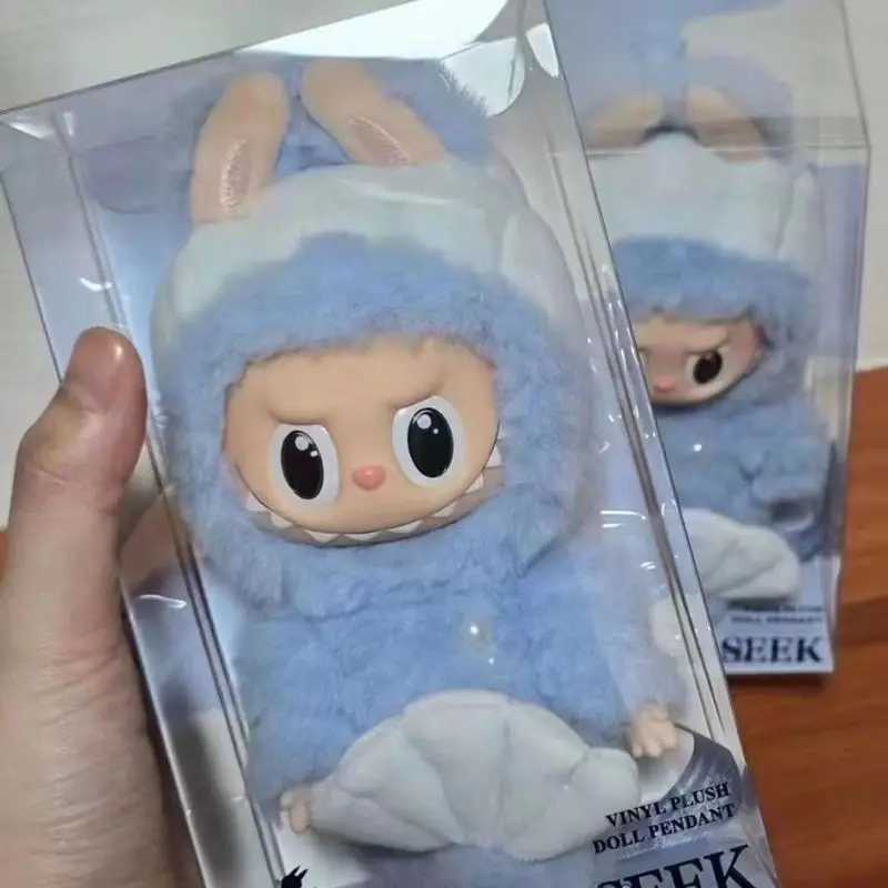 2024 New Blue Fairy aron Mermaid Merlion Labubu Heartbeat Bubble Plush Vinyl Face Series Pendant Keychain Cute Doll Toy GiftC241121C241125 e4b4 868