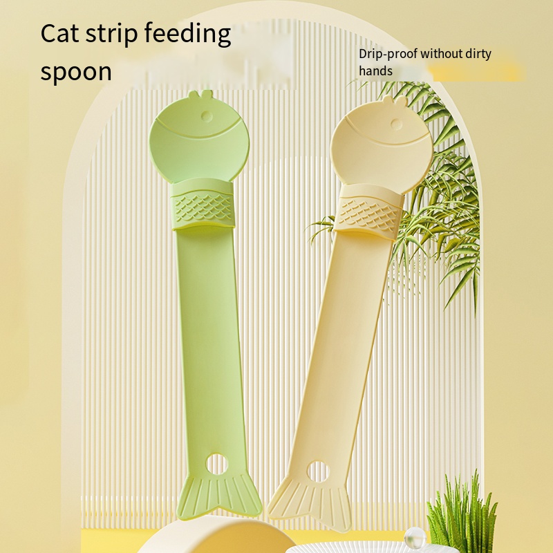 1pcs Dropshipping Used Cat Spoon for Squeezing and Supplying Cat Snacks in Dog Feeders Pet Supplies for Lizards