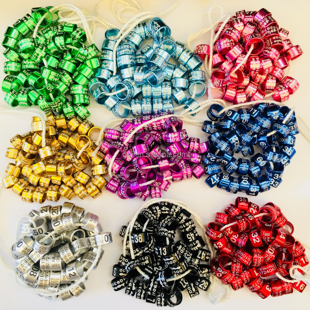 popular colour aluminum bird ring canary leg bands for sale