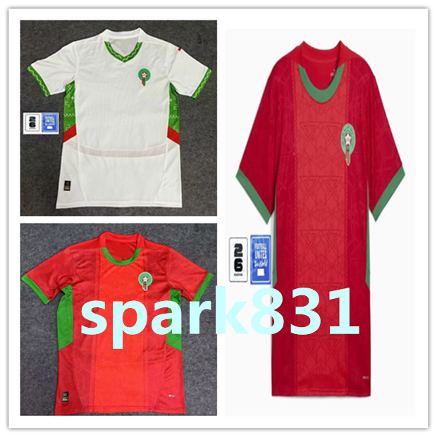 24 25 Morocco soccer jerseys HAKIMI Maillot marocain 2025 ZIYECH EN-NESYRI Men football shirts HARIT SAISS IDRISSI BOUFAL Maroc shirt