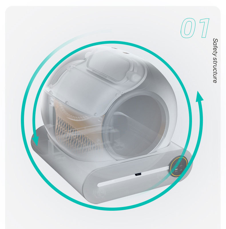 2023 Hot Automatic Cat Litter Box Smart App Control Self Cleaning Litter Boxes Cat Sandbox Electronic Pet Toilet Cat Supplies