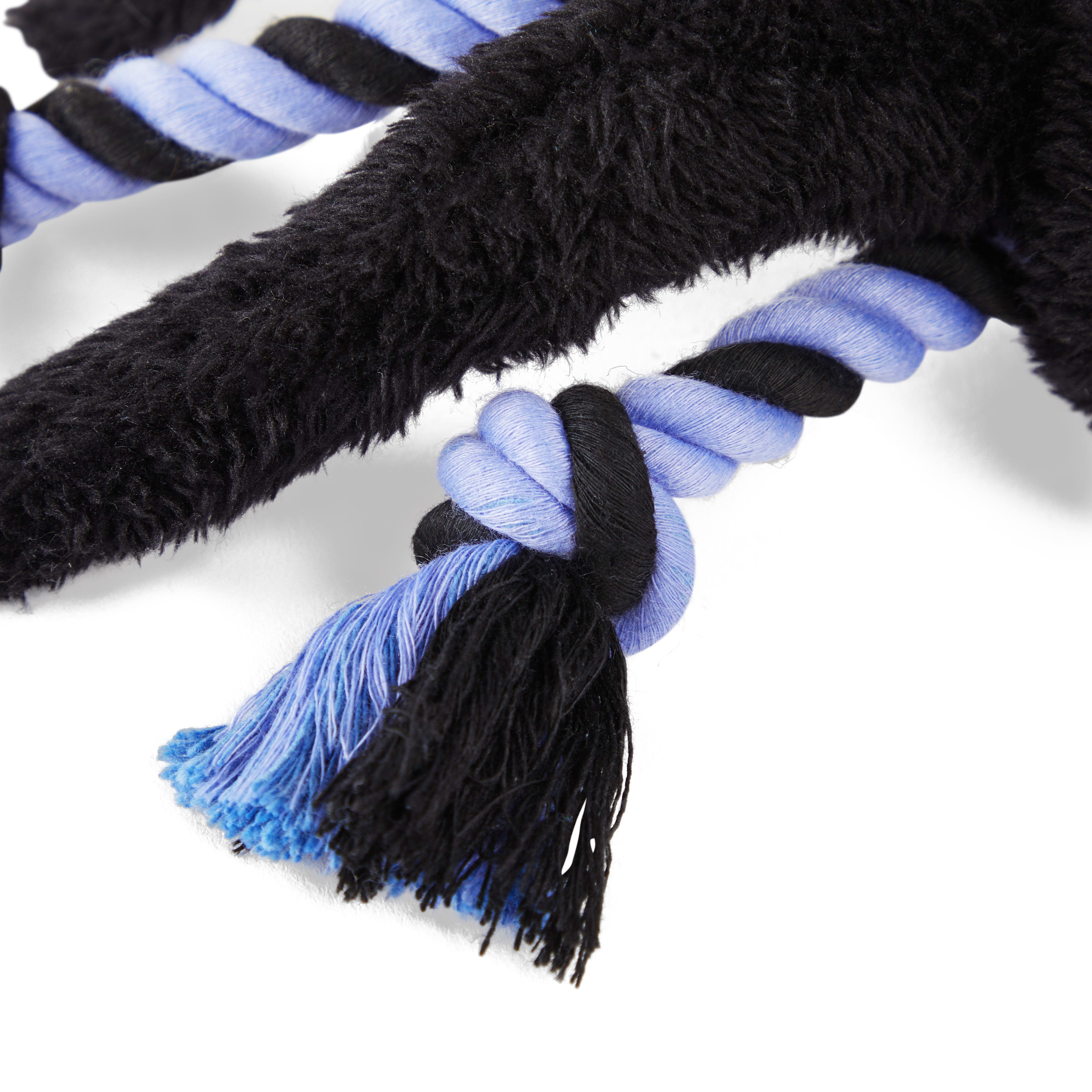 Bootique Rope Plush Spider Dog Toy, Large