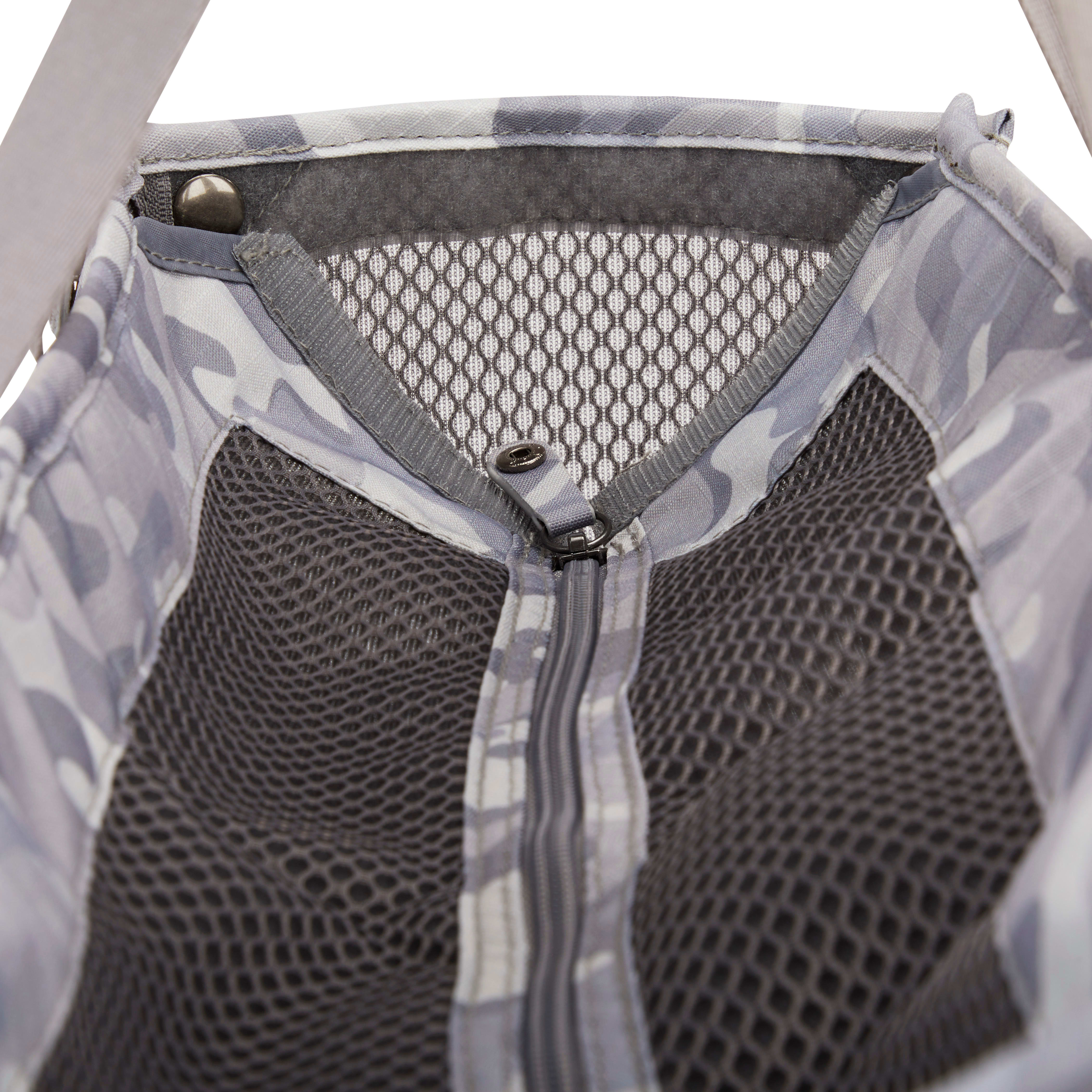 Reddy Grey Camo Canvas Dog Carrier Tote, Small