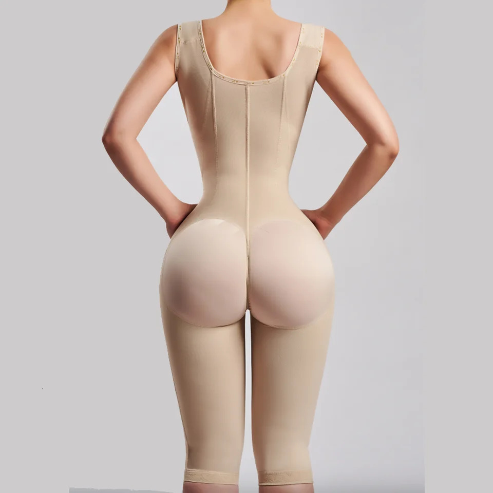 Fajas Colombianas Women Longpants Full Body Shapewear Postpartum Waist Trainer Shaper Post Liposuction Tummy Control Bodysuit 241112