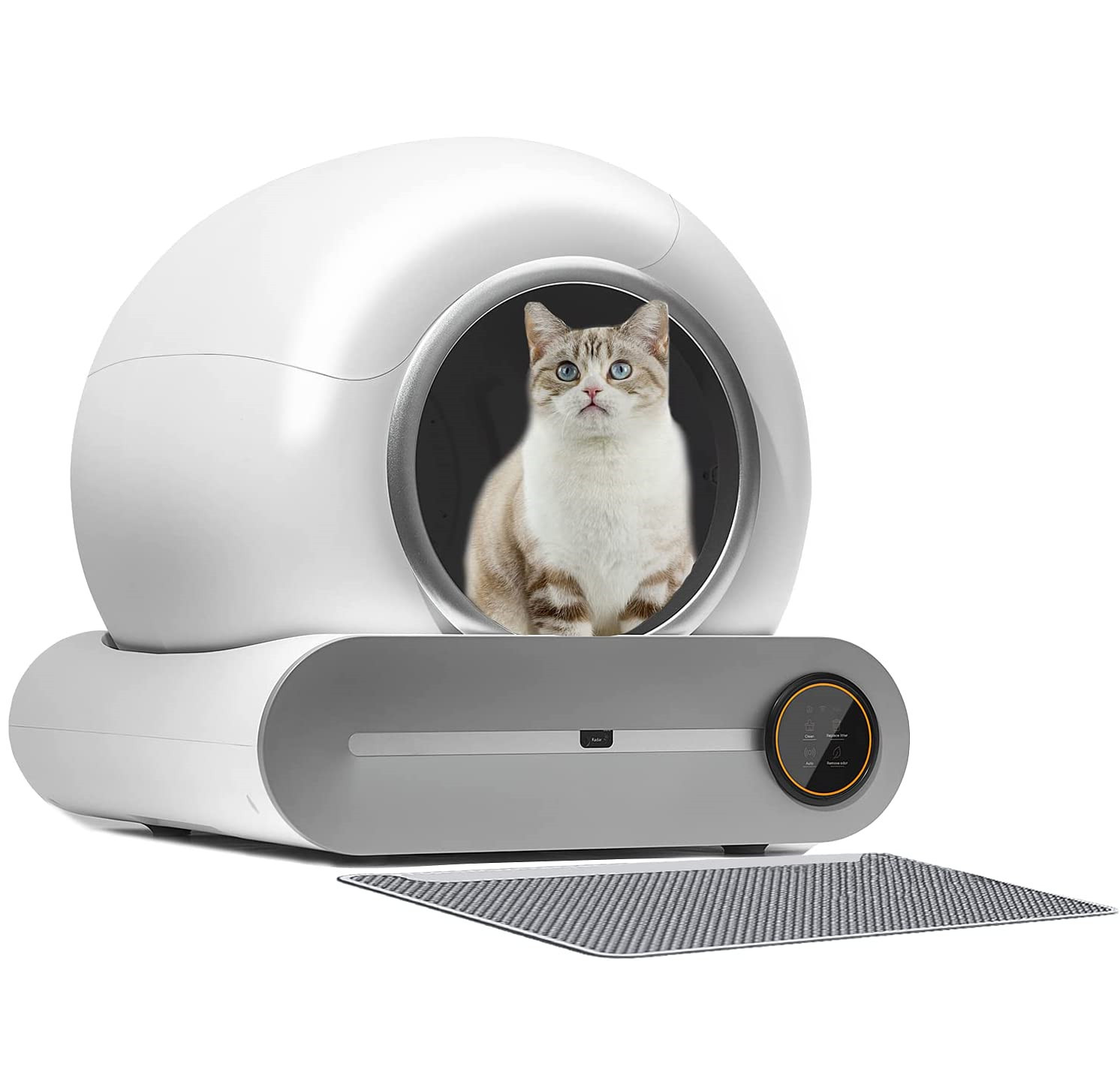 2023 US Warehouse delivery Modern Durable Using Plastic Automatic Toilet Self Cleaning Large Auto Cat Litter Box Toilet For Cat