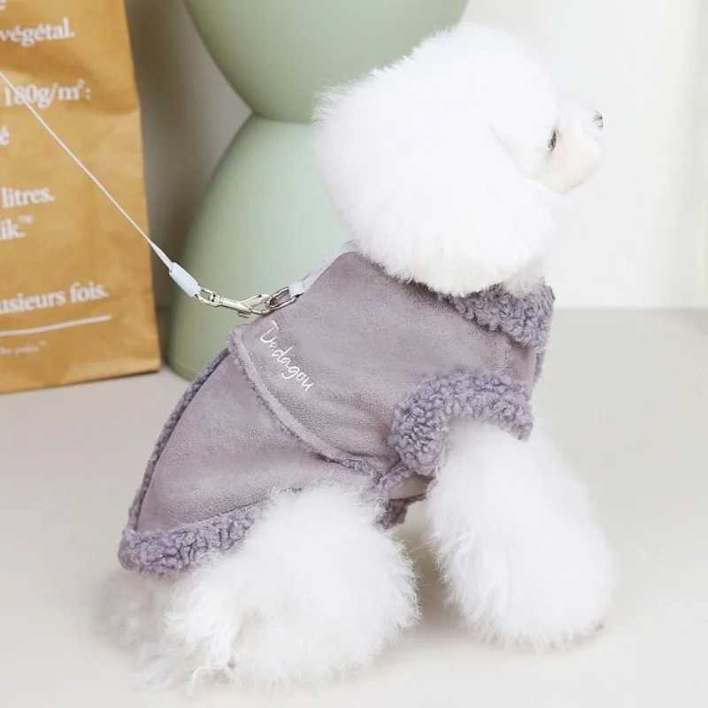 Winter Dog Clothes Pet Dog Jacket Coat Warm Soft Puppy Down Jacket Cute Solid Cat Vest Coat Pet Costume Chihuahua Yorkie ClothesXJ241125
