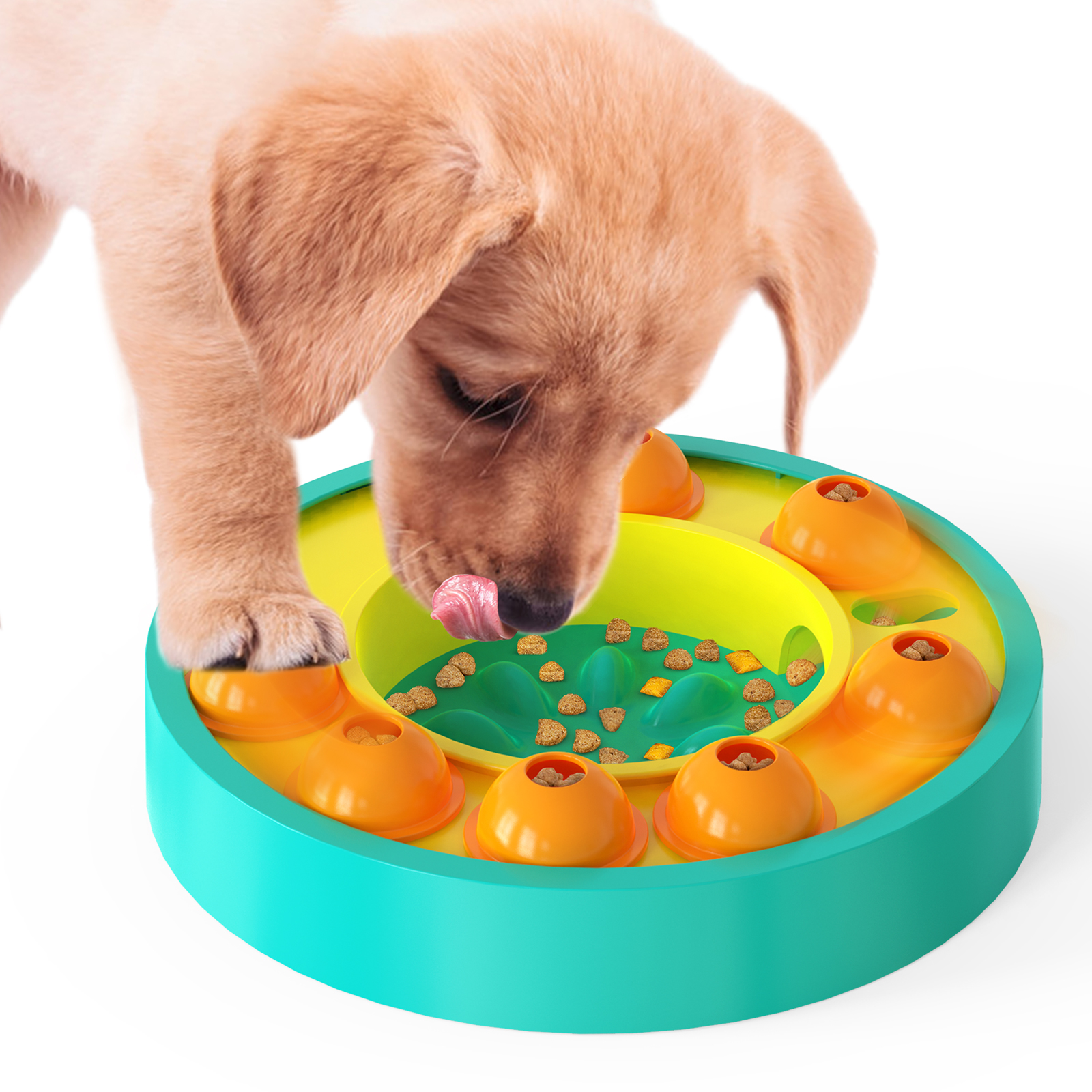 Wholesale Cartoon modeling pet puzzle toy with food feeder multifunctional Interactive funny pet dog toy