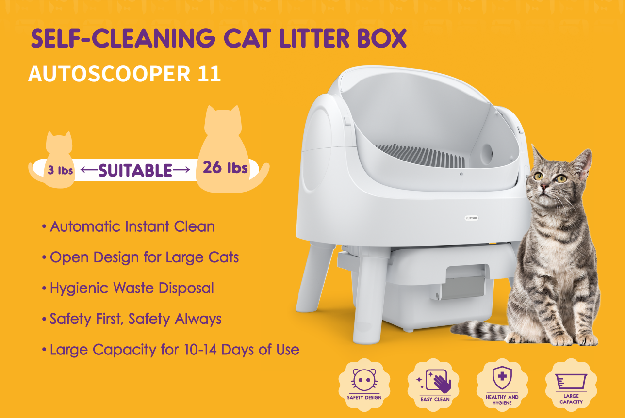 PetPivot Pet supply cat furniture Self cleaning litter box for cats kitten security and protection