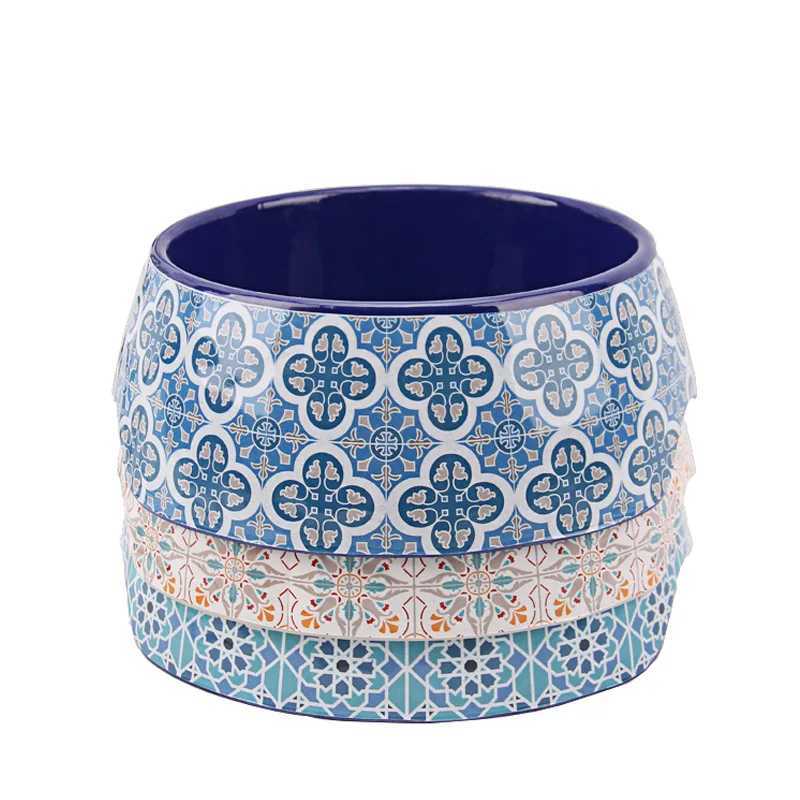Double Ear Feeding Bowl for Cats and Dogs General Slow Food Bowl Pet Supplies Flat Bottom Designer LuxuryXJ241125
