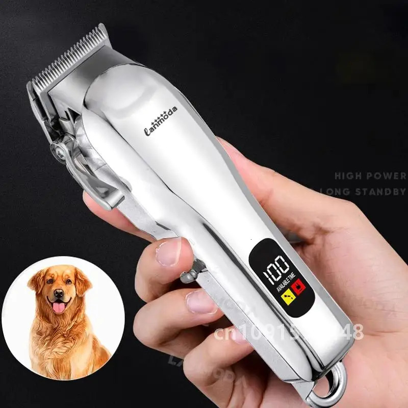 Electric Dogs Grooming Clipper Professional Hair Cutter for Pets Hair Trimmer Cordless Low Noise Shaver Cutter Machine Scissors 241125