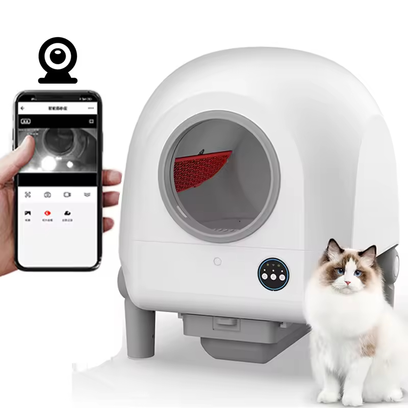 New Smart App-Controlled Automatic Self-Cleaning Electronic Cat Litter Box Cat Sandbox Cat Litter Box Accessory