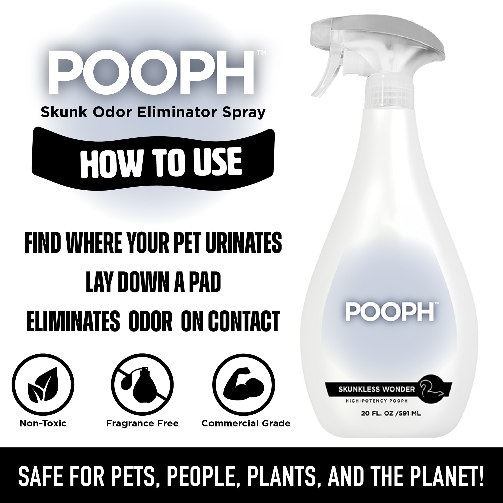 POOPH Skunkless Wonder for Dogs, 20 fl. oz.