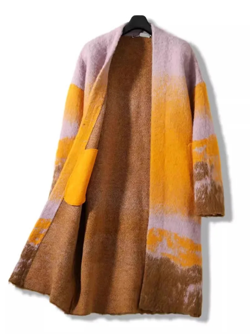 Winter Autumn Women Sweater Loose Cardigan Long Sleeve Warm Coat Female YoYiKamomo 241112