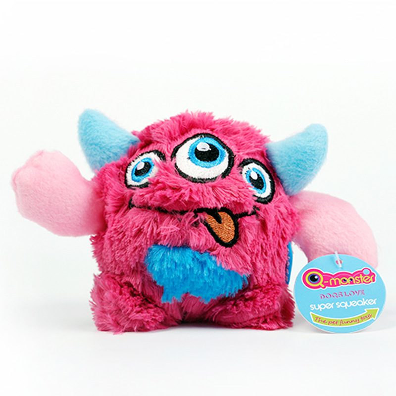 Cute Monsters Soft Plush Toys Sound Pets Dogs Chew Toys With Squeak