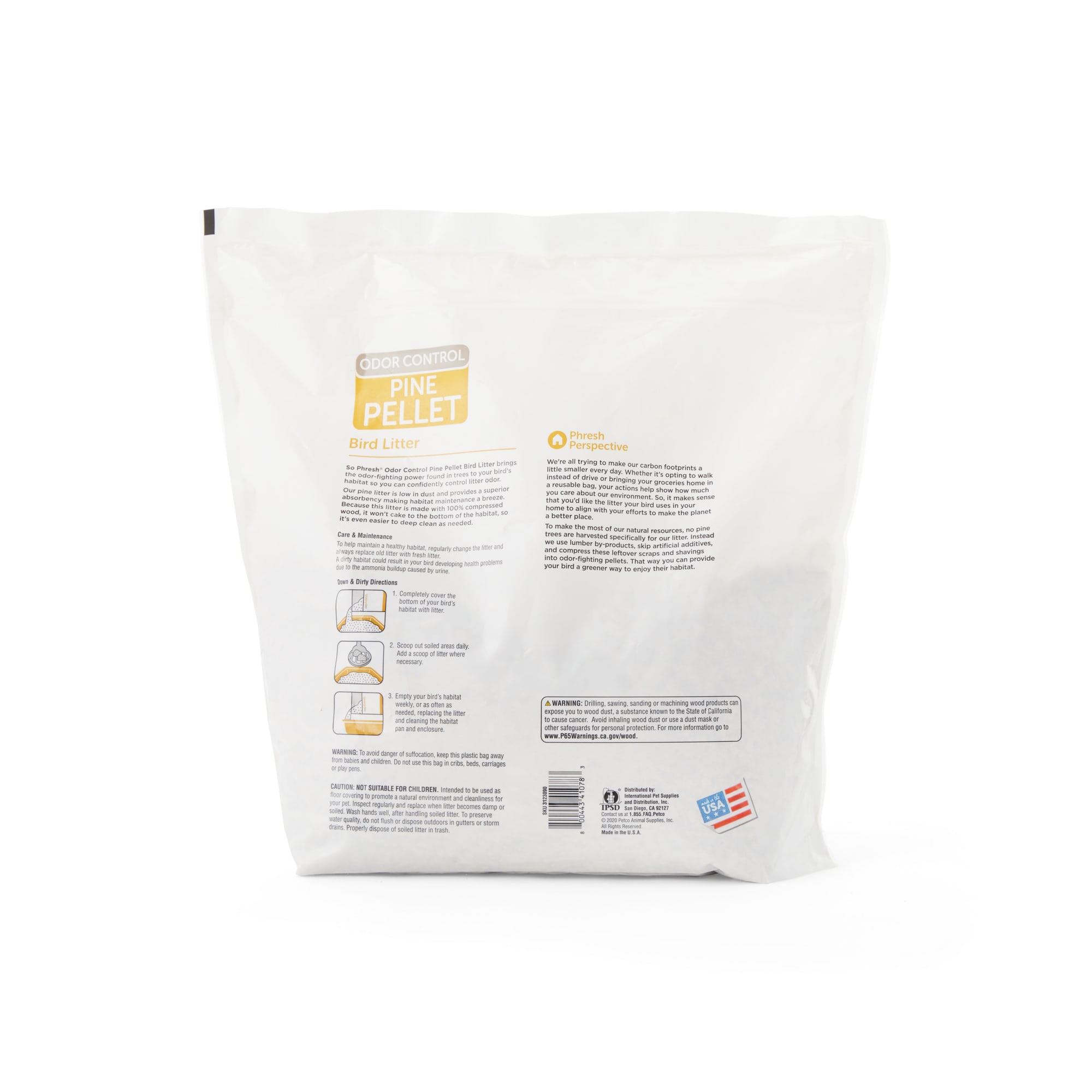 So Phresh Odor Control Pine Pellet Bird Litter, 10 lbs.