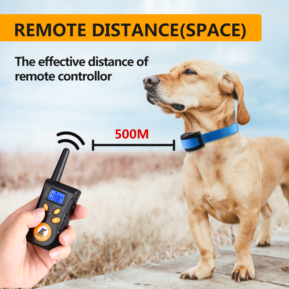 pet supplies Electric buzz And Beep 500 Meters Pet Remote Control dog bark shock collar remote training device for 2 dogs