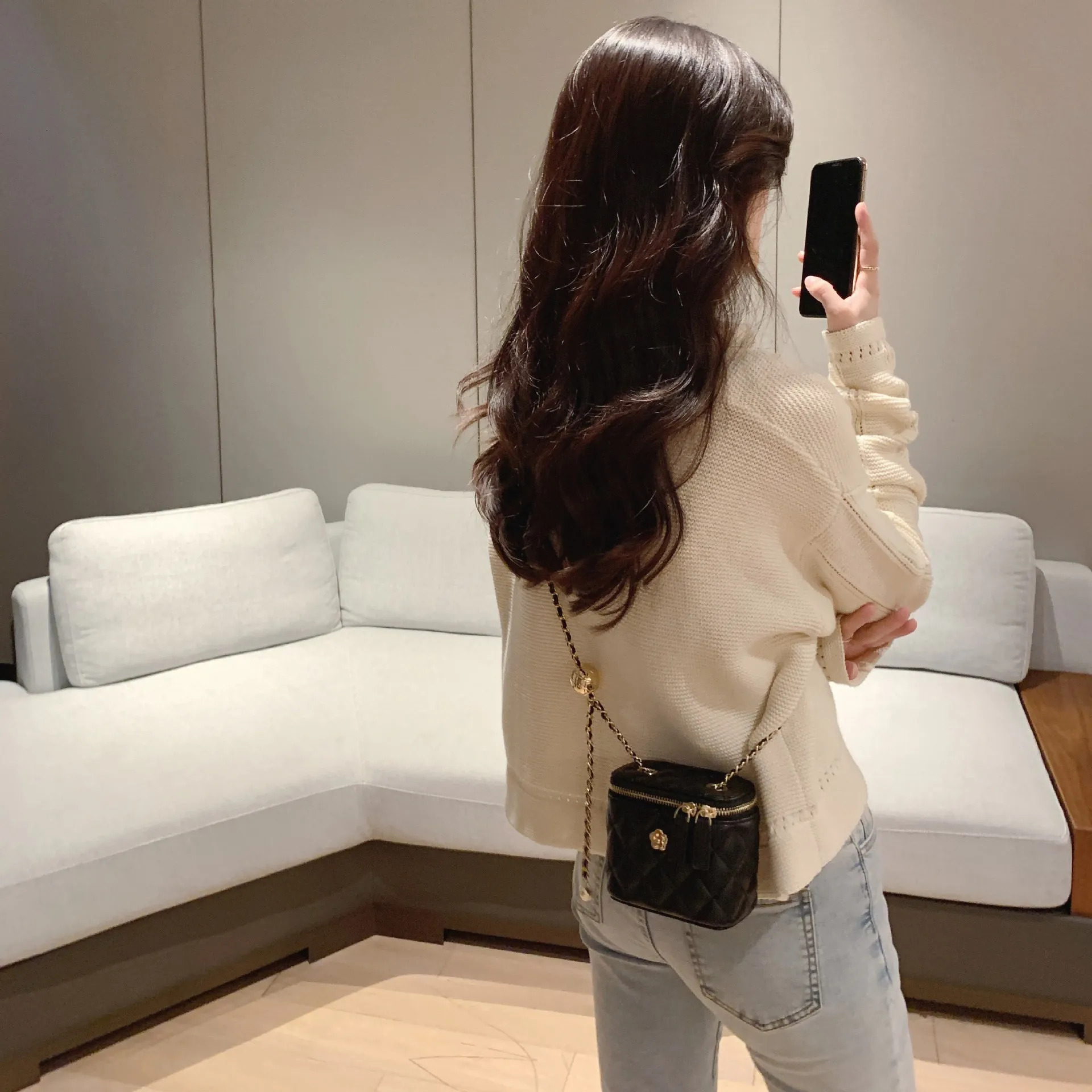 Camellia Dia Chain Box Small Winter Mini Designer Shoulder Crossbody Bag - Women's hot Handbag Wallet