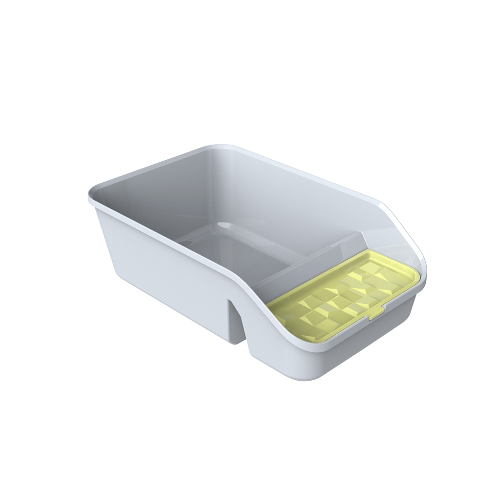Wholesale Customized Cat Toilet Pet Plastic Thickened Cat Litter Box Durable Kitten Sandbox Cat Toilet