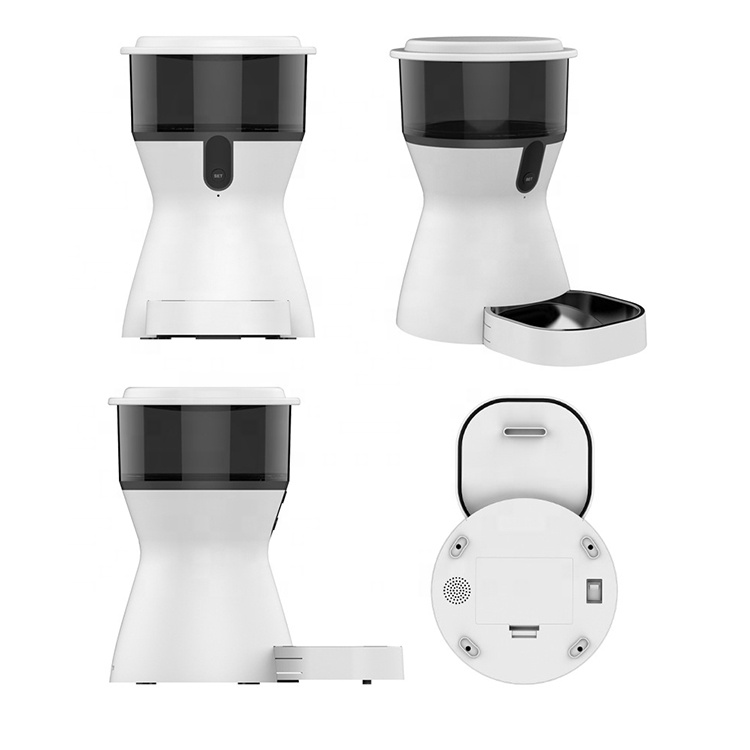 Automatic Dog Feeder Cat Microchip WIFI Control Smart Automatic Pet Feeder With Camera