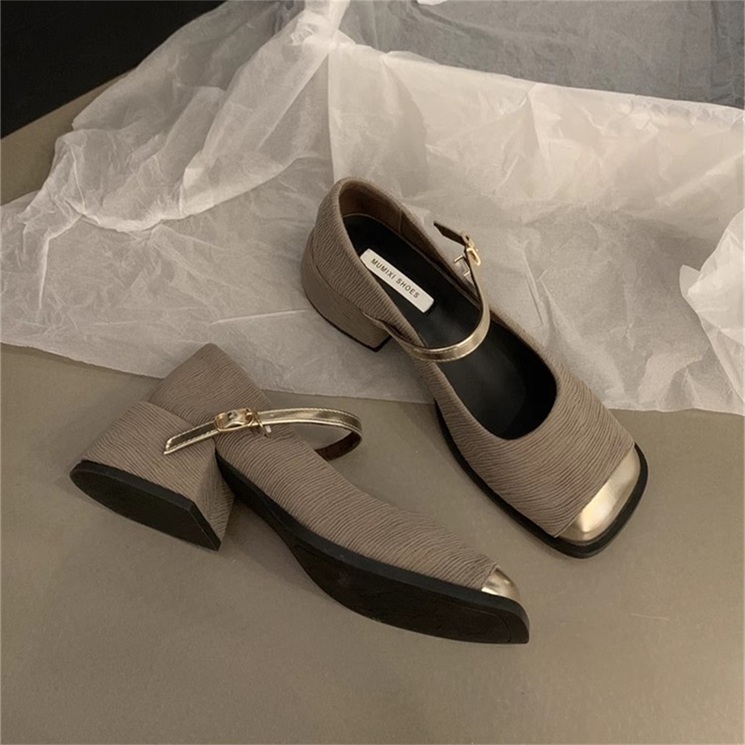 Mary Jane French style small fragrant high heels, 2024 autumn and winter new high-end evening style single shoes, fashionable small leather shoes