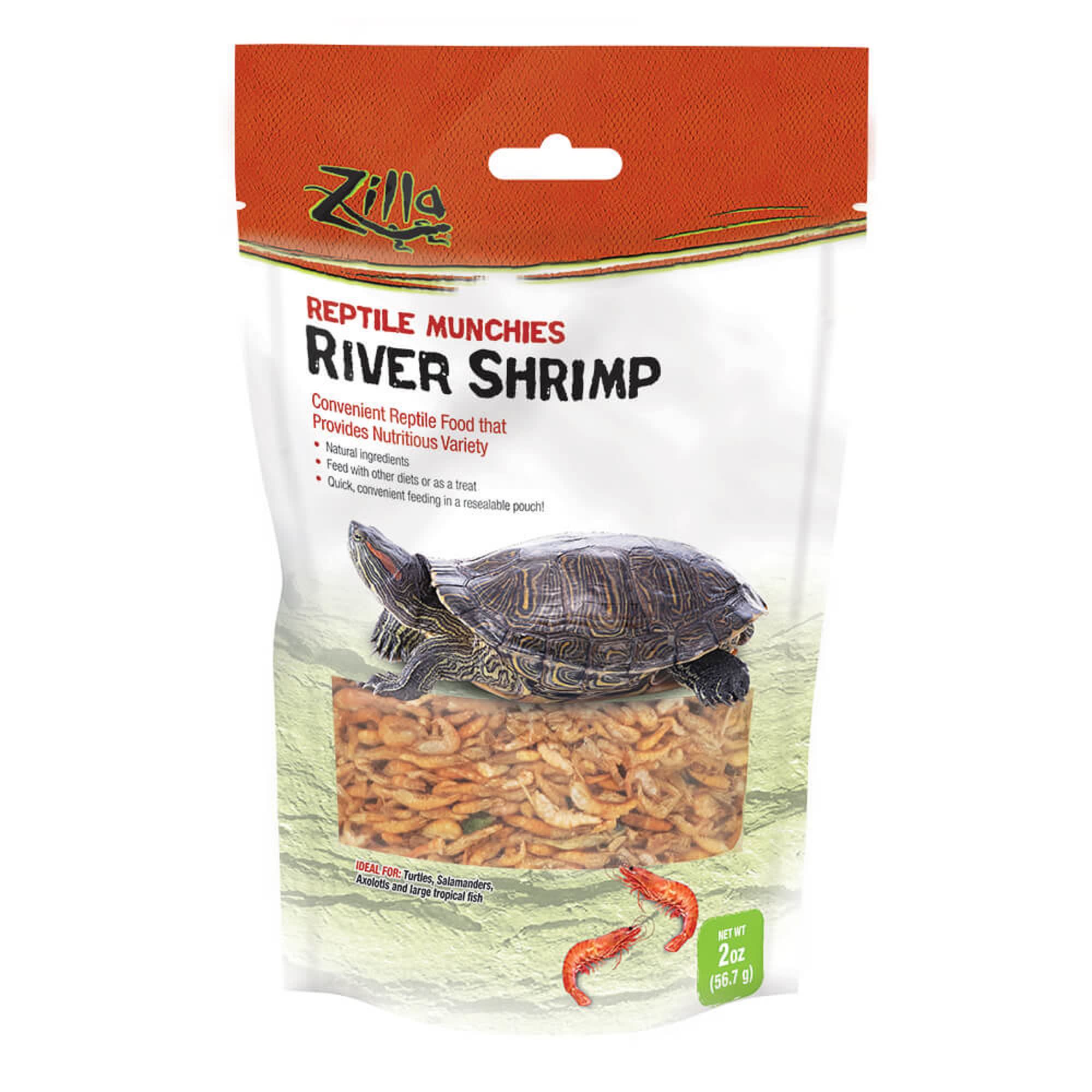 Zilla Munchies River Shrimp Reptile Food, 2 oz.