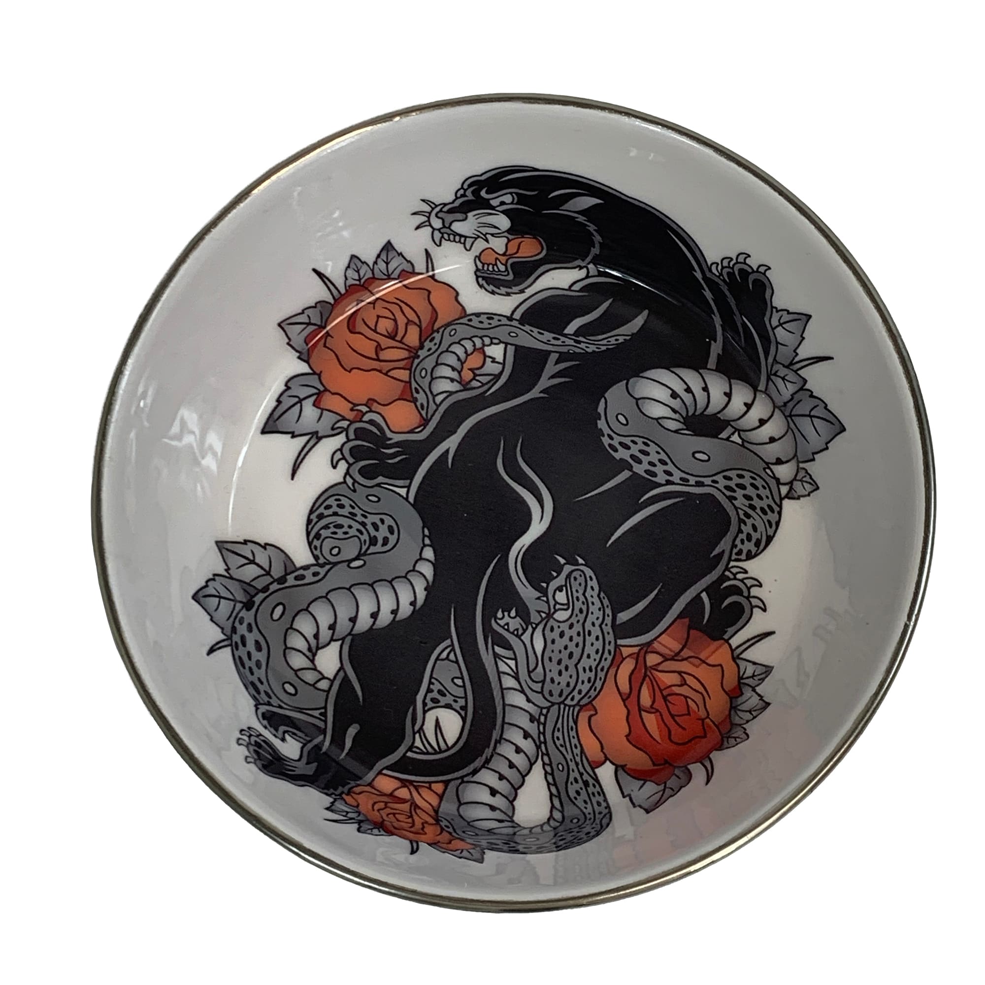 Multipet Komodo Reptile Bowl with Panther Design, Medium