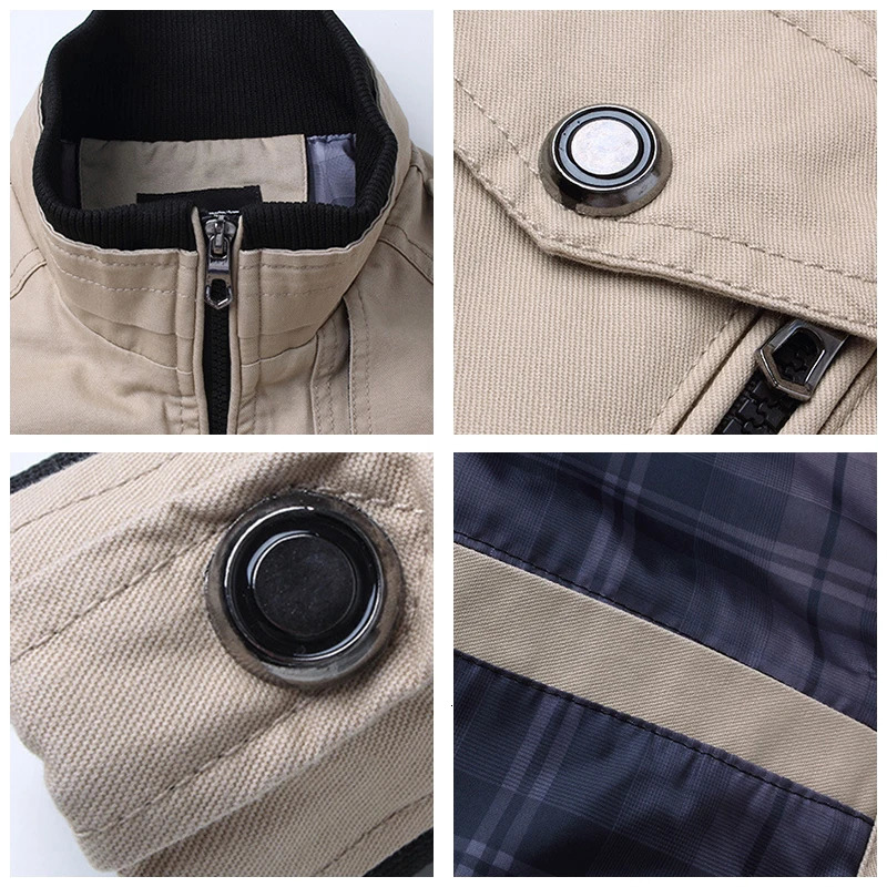 Bomber Jacket Men Fashion Casual Windbreaker Coat Spring Autumn Outwear Stand Slim Military Mens 241112