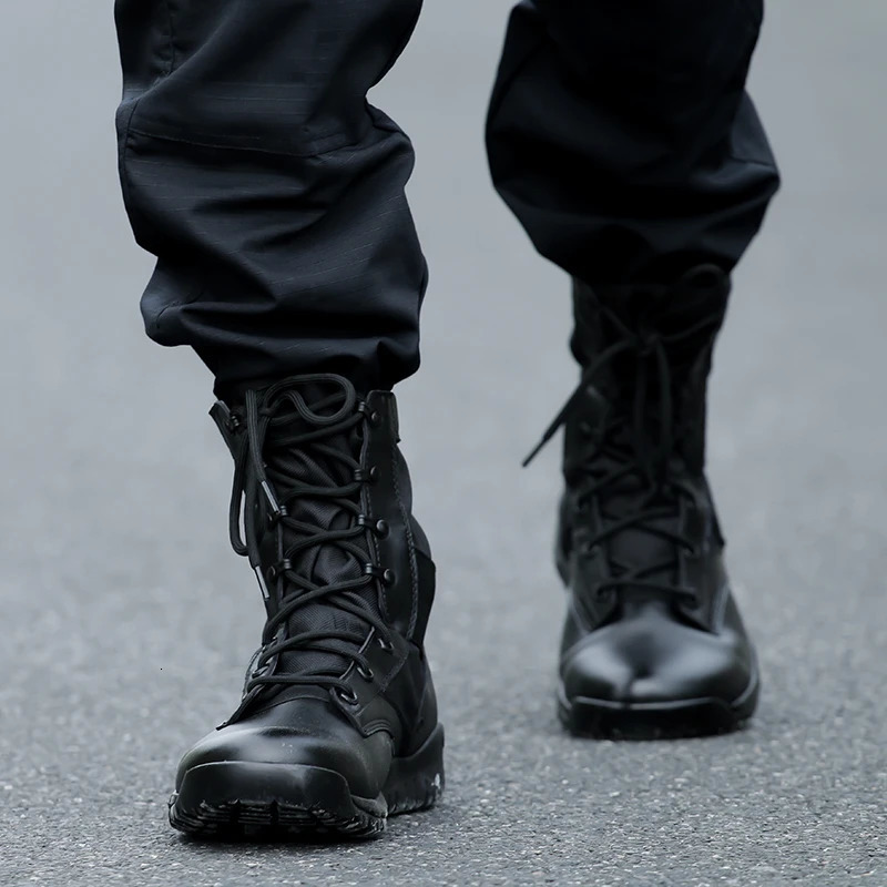 Lightweight Tactical Black Boots Men Breathable Spring Summer Boots Shoes Tactical Combat botas hombre Militares Chaussure Homme 241125