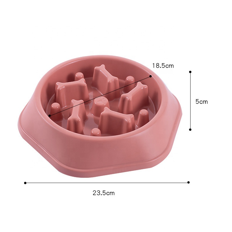 2023 New Product Solid Slow Feeder Dog Bowls Anti-Slip Pet Feeder for Small Cats and Birds