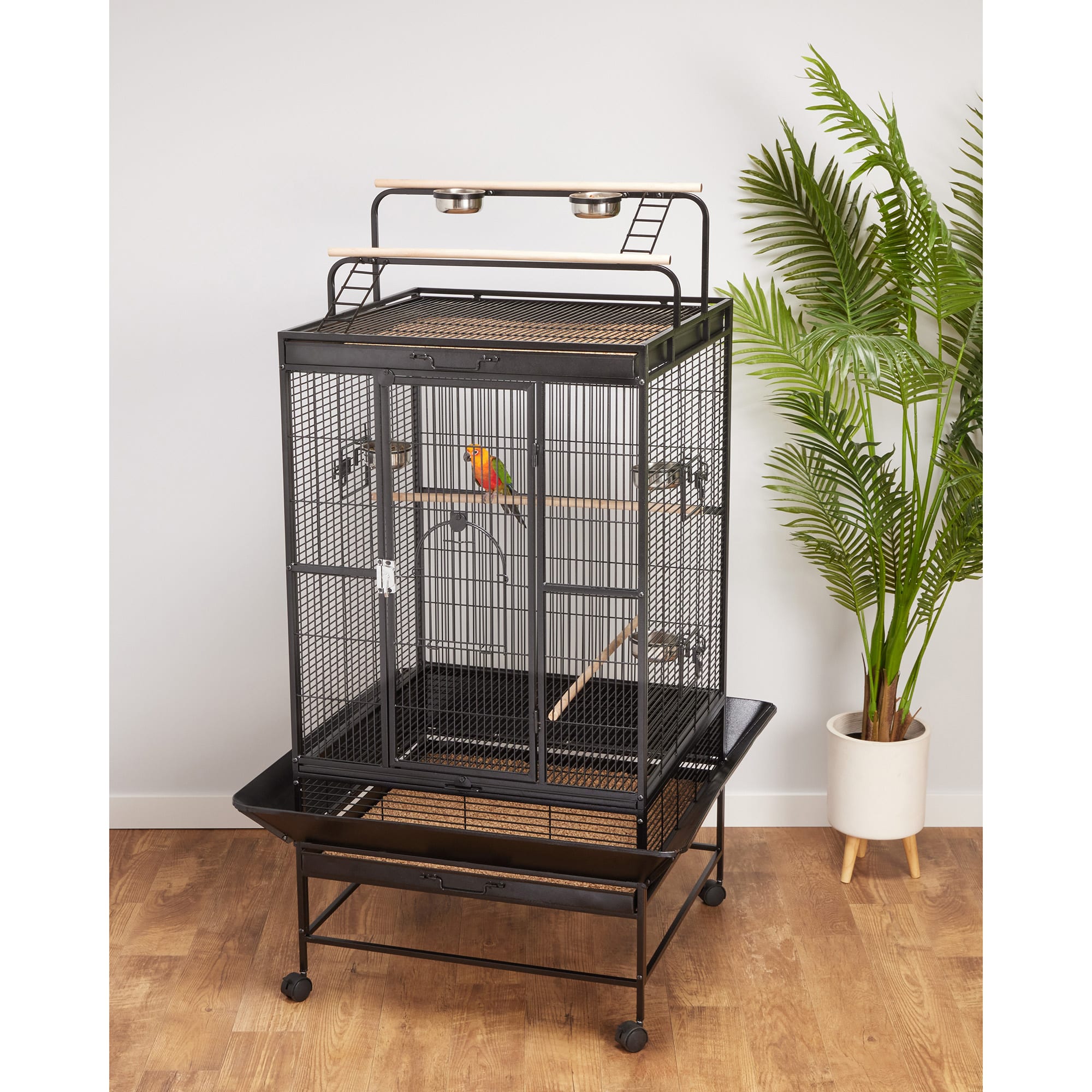 You & Me Large Standing Parrot Cage 29" L x 29" W x 33.75" H