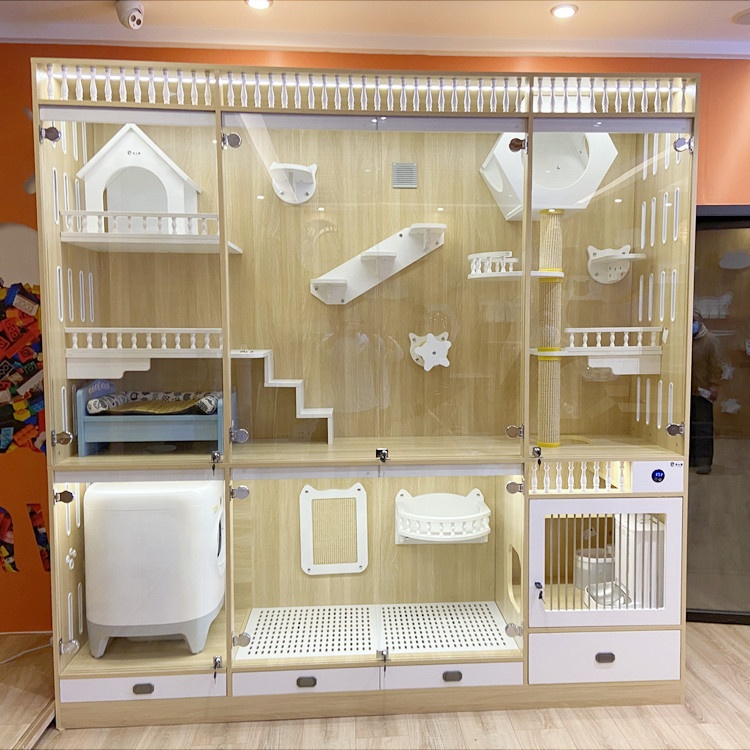 Cathouses Top sales Pet Shop Pet Store Cat Hotel Use Cat Cage Houses Display cage