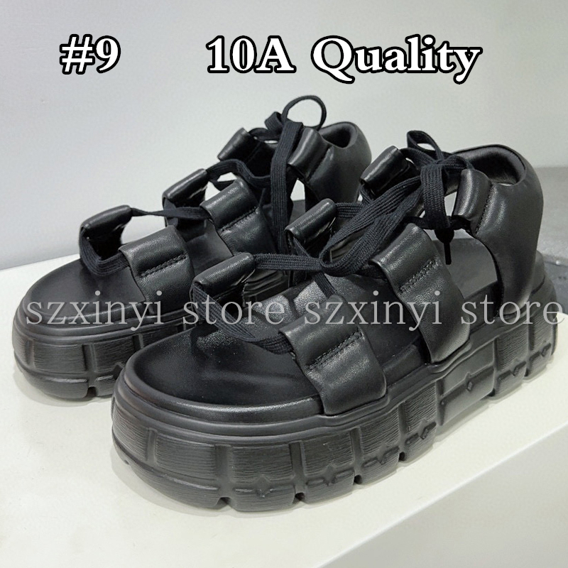 10A Top Quality Women's Fashion Leather Sandals Bling Shiny Slipppers Slides Gifts for Women