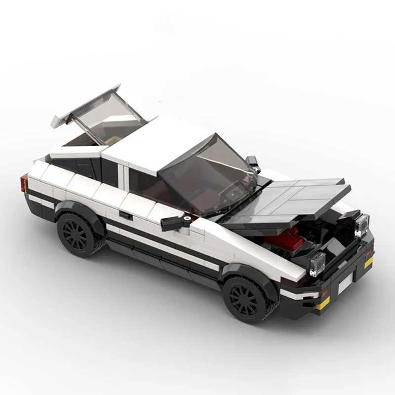 401 pieces of Moc Movie original D car Toyota Akio AE86 car model building block creative assembly building block toys children DIY Christmas gifts M2