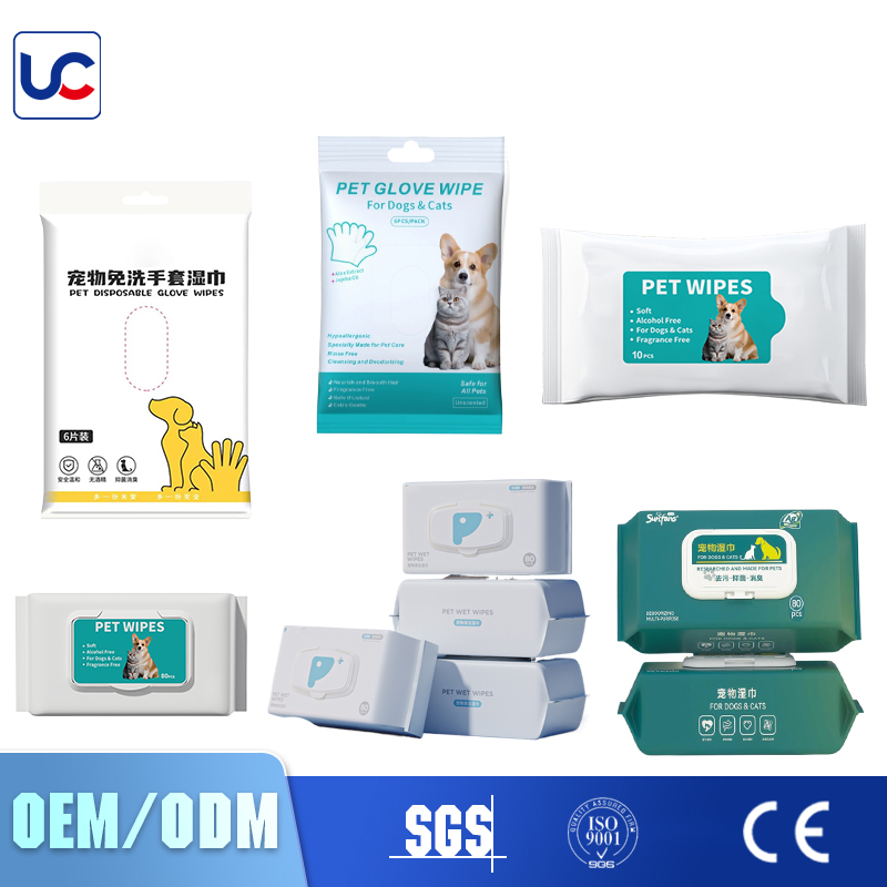 Wholesale 80 Pieces Eco Friendly Pet Cleaning Wipes For Dogs And Cats Custom Biodegradable Wet wipes Pet Grooming Wipes