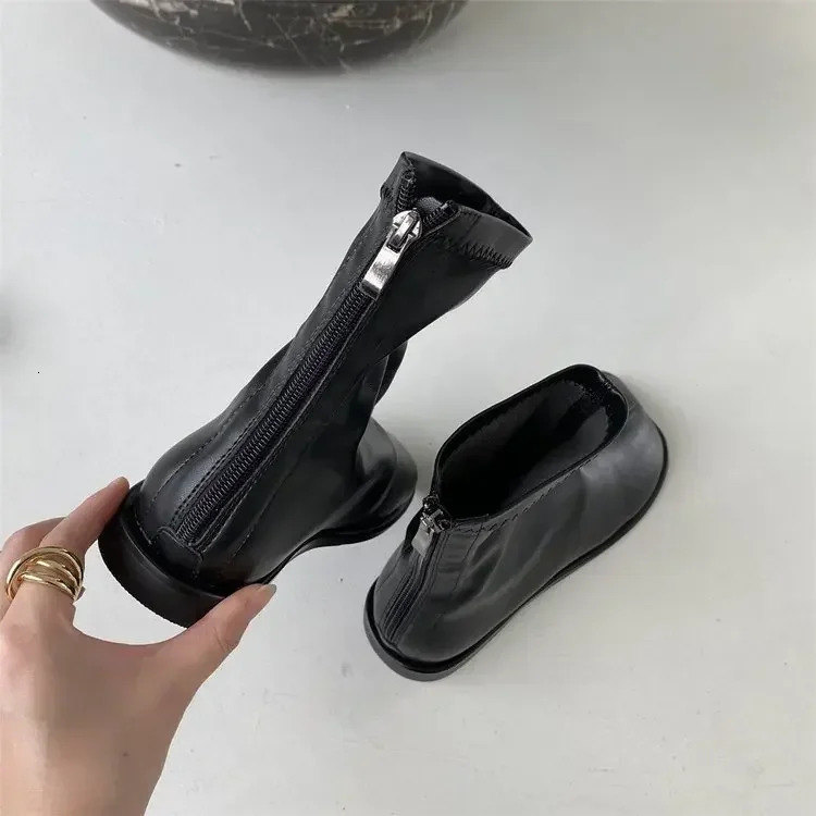 Woman Elastic Boots Fashion Ladies Thick Bottom Ankle Female Boots Nre Autumn Winter Womens Chelsea Boots 2024 241125