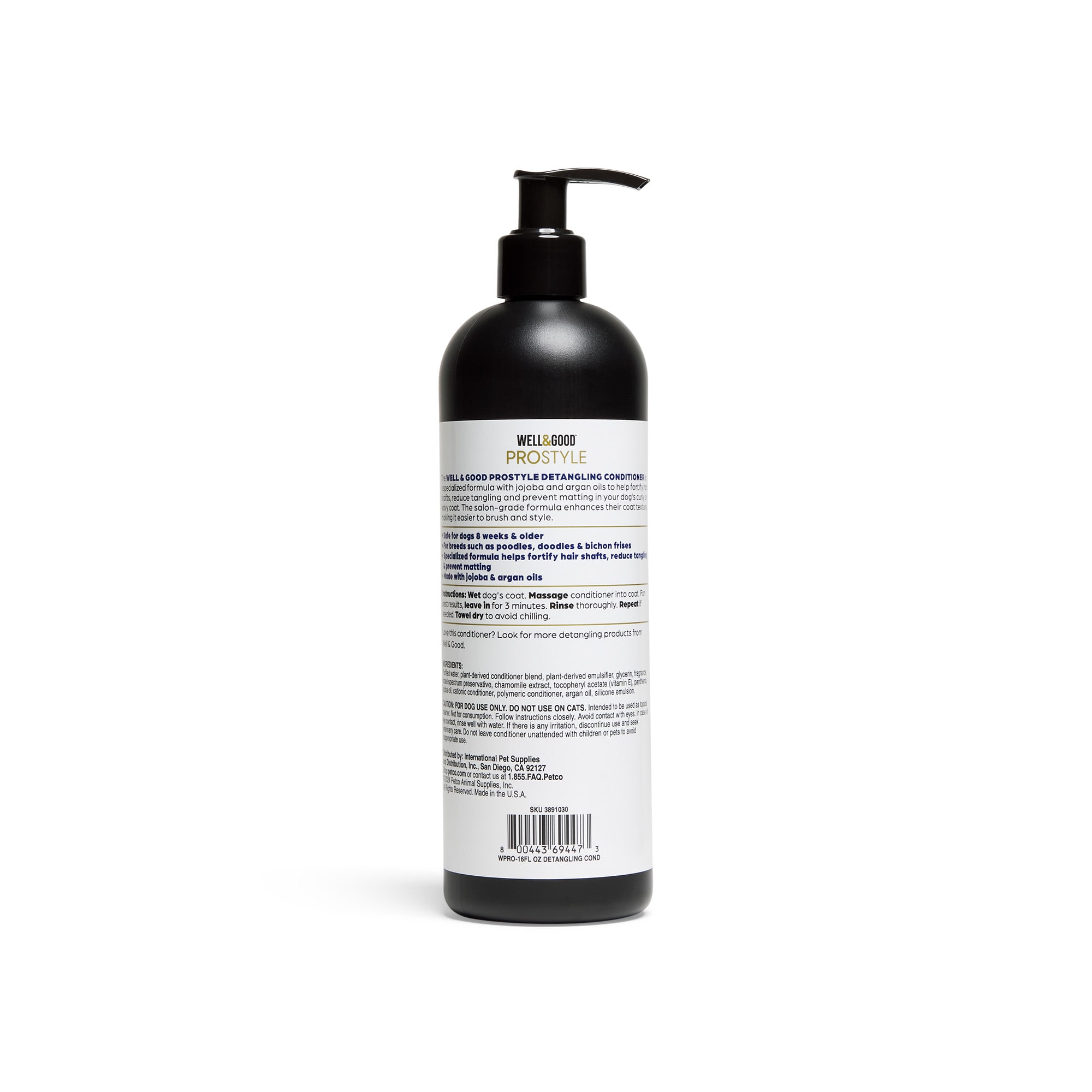 Well & Good ProStyle Dog Detangling Conditioner, 16 fl. oz.